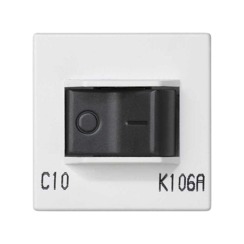 Автоматический выключатель Simon К45, Iн=10 А, тип С, белый СK106A-0009