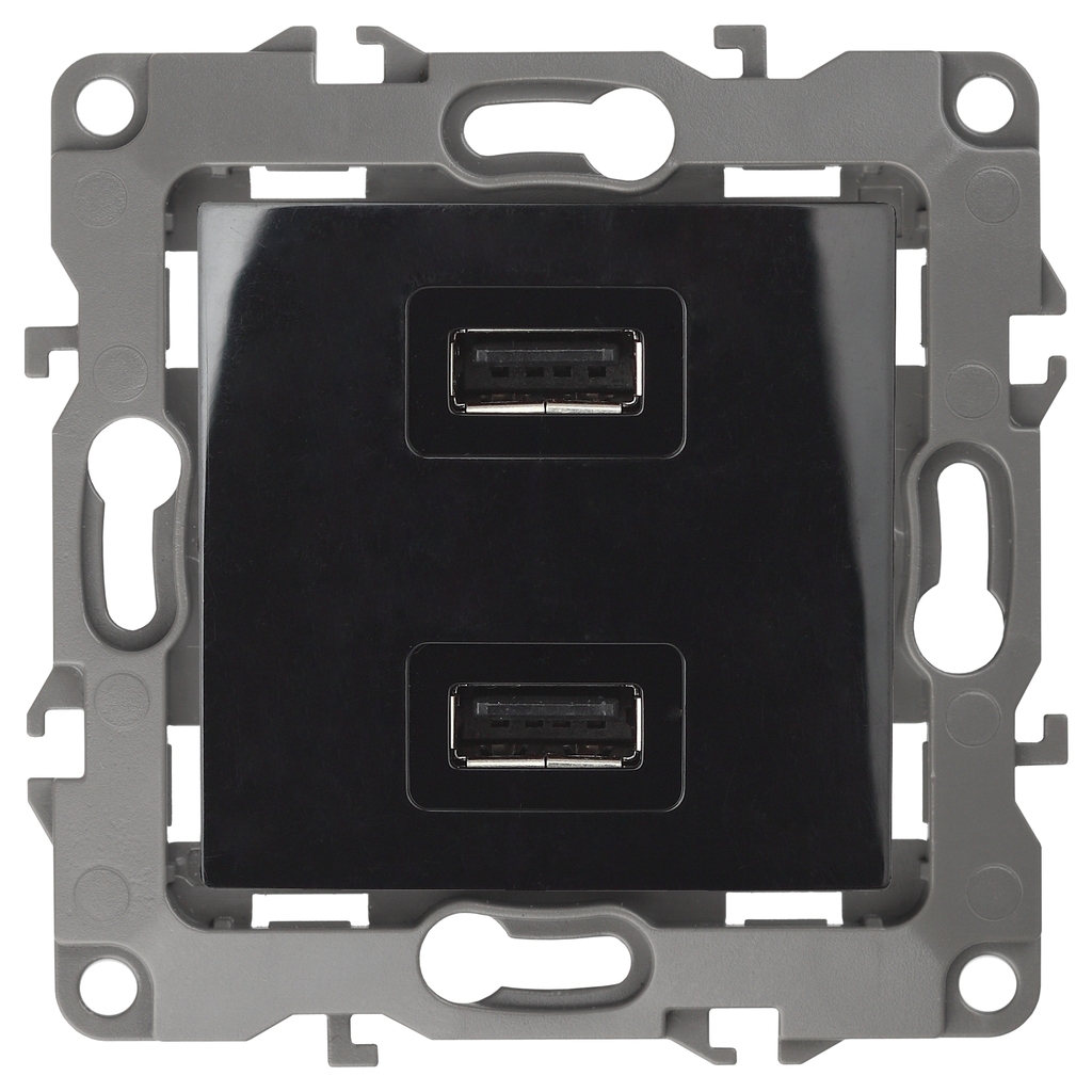 Зарядное устройство USB ЭРА 12-4110-06 230В/5В-2100мА, IP20, 12, чёрный Б0027496 ERA