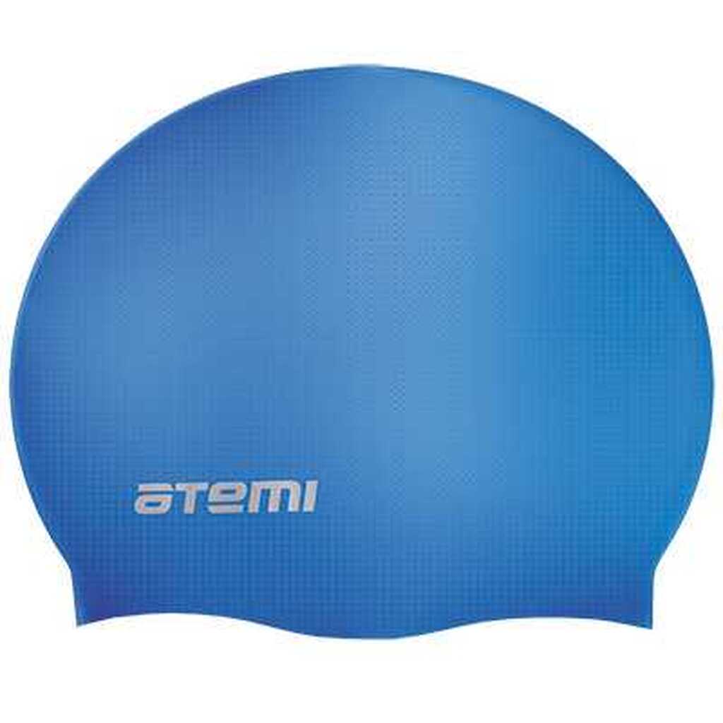 Силиконовая шапочка для плавания ATEMI RC302 б/м, синяя 00000026565