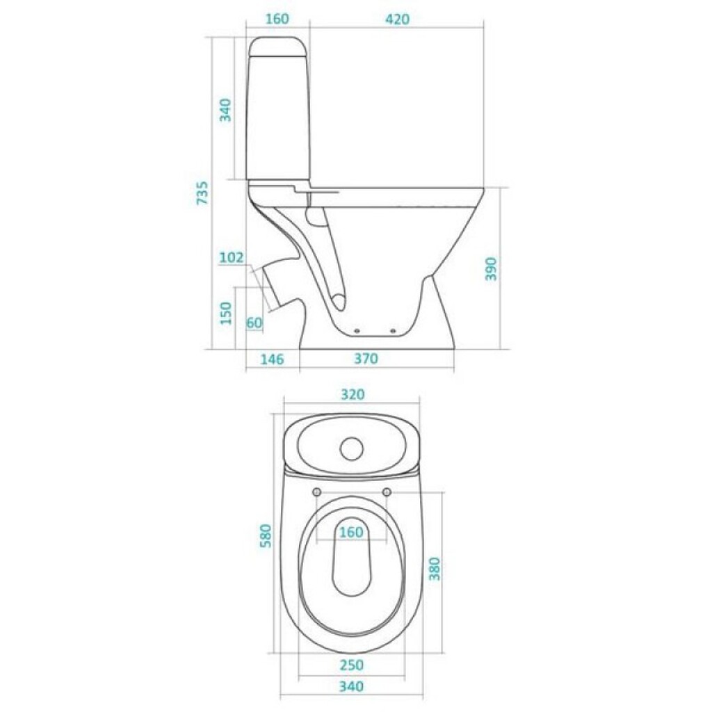компактный унитаз для маленького туалета угловой
