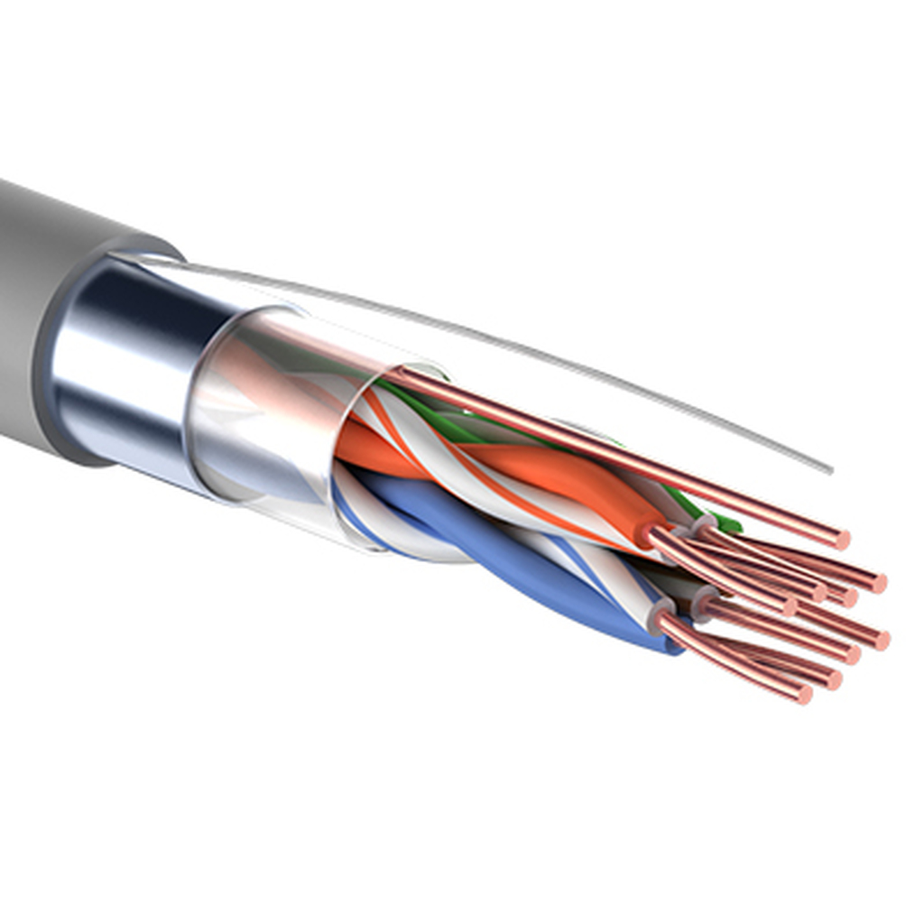 Кабель PROconnect витая пара FTP 4PR 24AWG, CAT5e бухта 305 м 01-0152