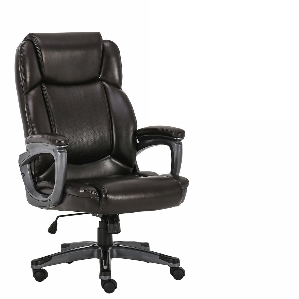Офисное кресло BRABIX PREMIUM Favorite EX-577, пружинный блок, рециклир. кожа, коричневое, 531936
