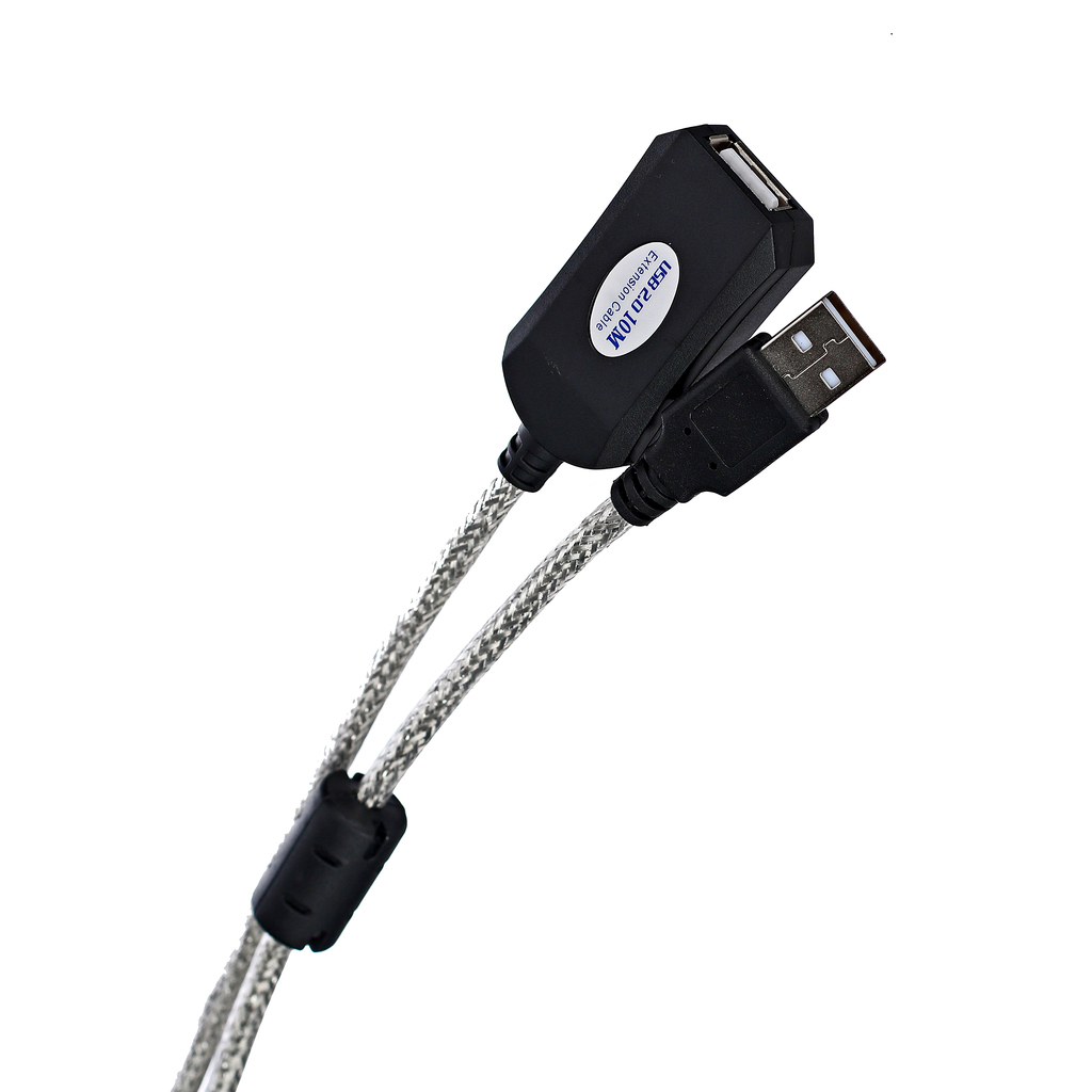 Кабель-адаптер AOpen/Qust USB2.0-repeater, удлинительный активный Am-Af 10м ACU823-10M