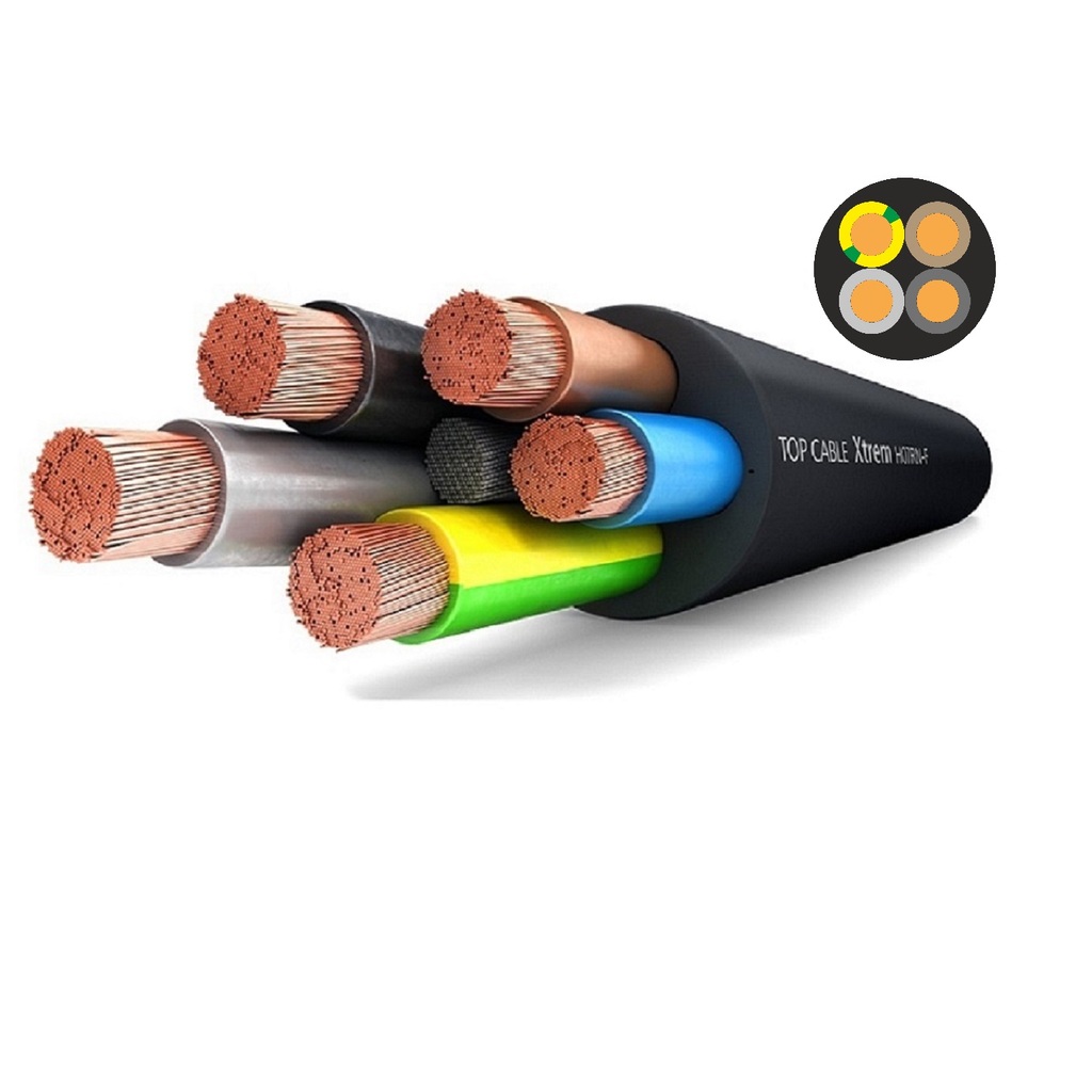 Силовой гибкий кабель H07RN-F 4х1,5 Top Cable XTREM 50 метров 3004001MR50RU Topcable