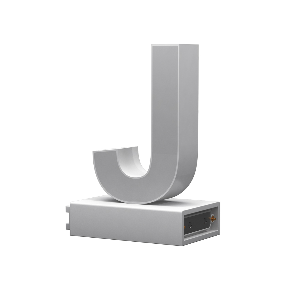 Светодиодная буква J ABCMIX магнитное соединение, 100 мм -J-100-magnetic