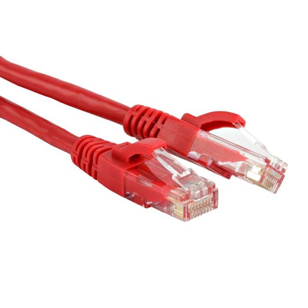 Патч-корд LANMASTER RJ45 - RJ45, 4 пары, UTP, категория 5е, 5 м, красный LAN-PC45/U5E-5.0-RD