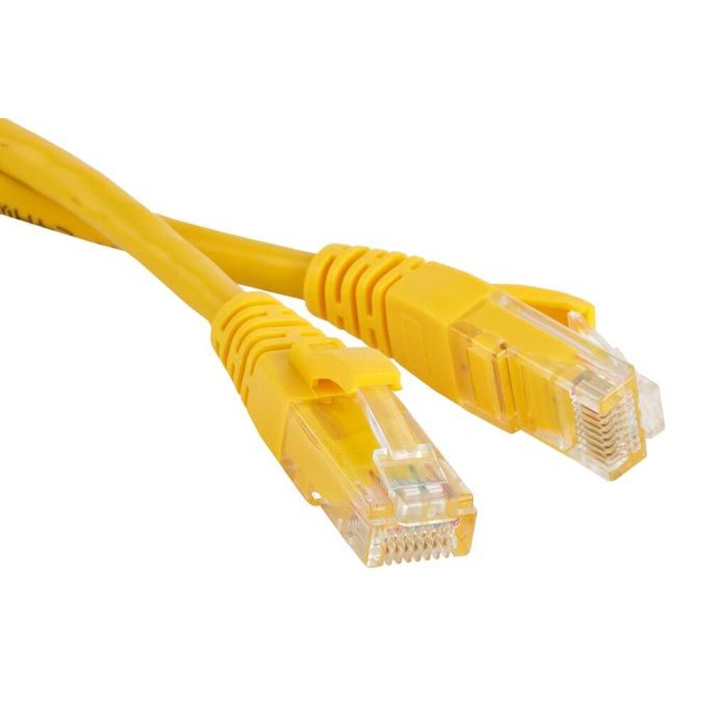 Патч-корд LANMASTER RJ45 - RJ45, 4 пары, UTP, категория 6, 5 м, желтый LAN-PC45/U6-5.0-YL