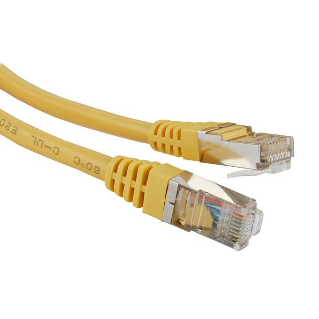 Патч-корд LANMASTER RJ45 - RJ45, 4 пары, FTP, категория 5е, LAN-PC45/S5E-5.0-YL LAN-PC45/S5E-5.0-YL