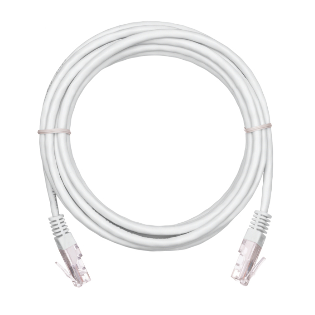 Шнур NETLAN U/UTP 4 пары, категория 5e, PVC, белый, 10м, 5 штук EC-PC4UD55B-BC-PVC-100-WT-5