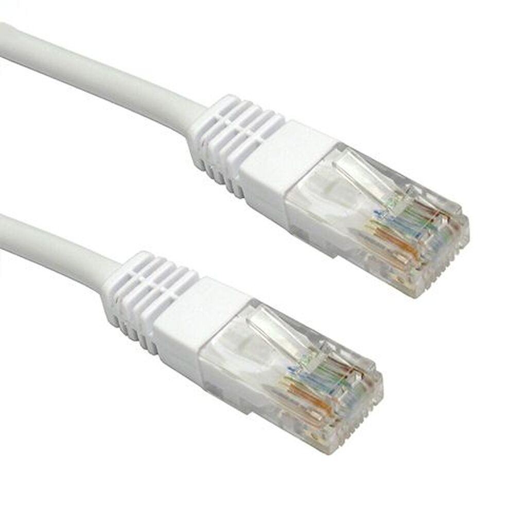 Патч-корд LANMASTER RJ45 - RJ45, 4 пары, UTP, категория 6, 5 м, белый LAN-PC45/U6-5.0-WH