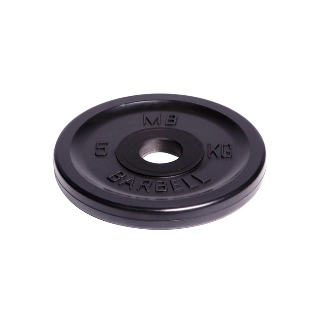 Олимпийский диск Barbell диаметр 51 мм, чёрный, 5.0 кг 469