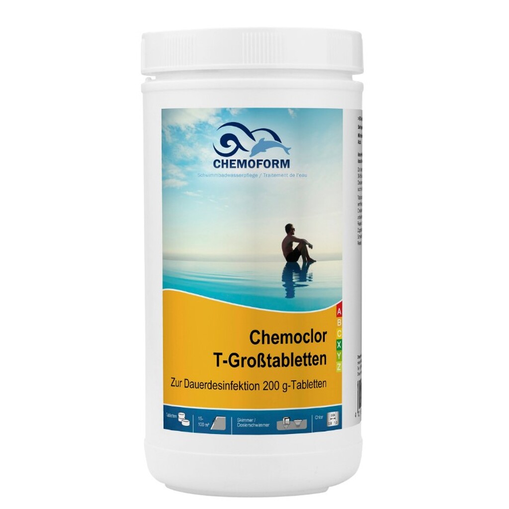 Таблетки CHEMOFORM Кемохлор Т медленно растворимые по 200 г, 1 кг 505001