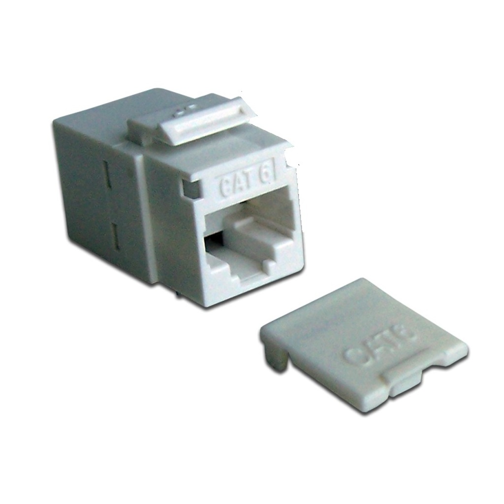 Повторитель портов LANMASTER RJ-45, неэкранированный, категория 6, LAN-KCP45U6-WH