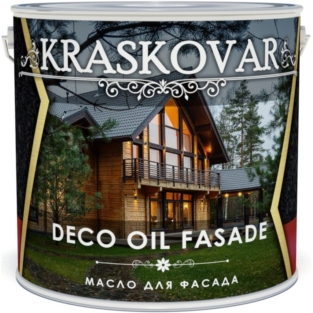 Масло для фасада Kraskovar Deco Oil Fasade осенний клен, 2.2 л 1300