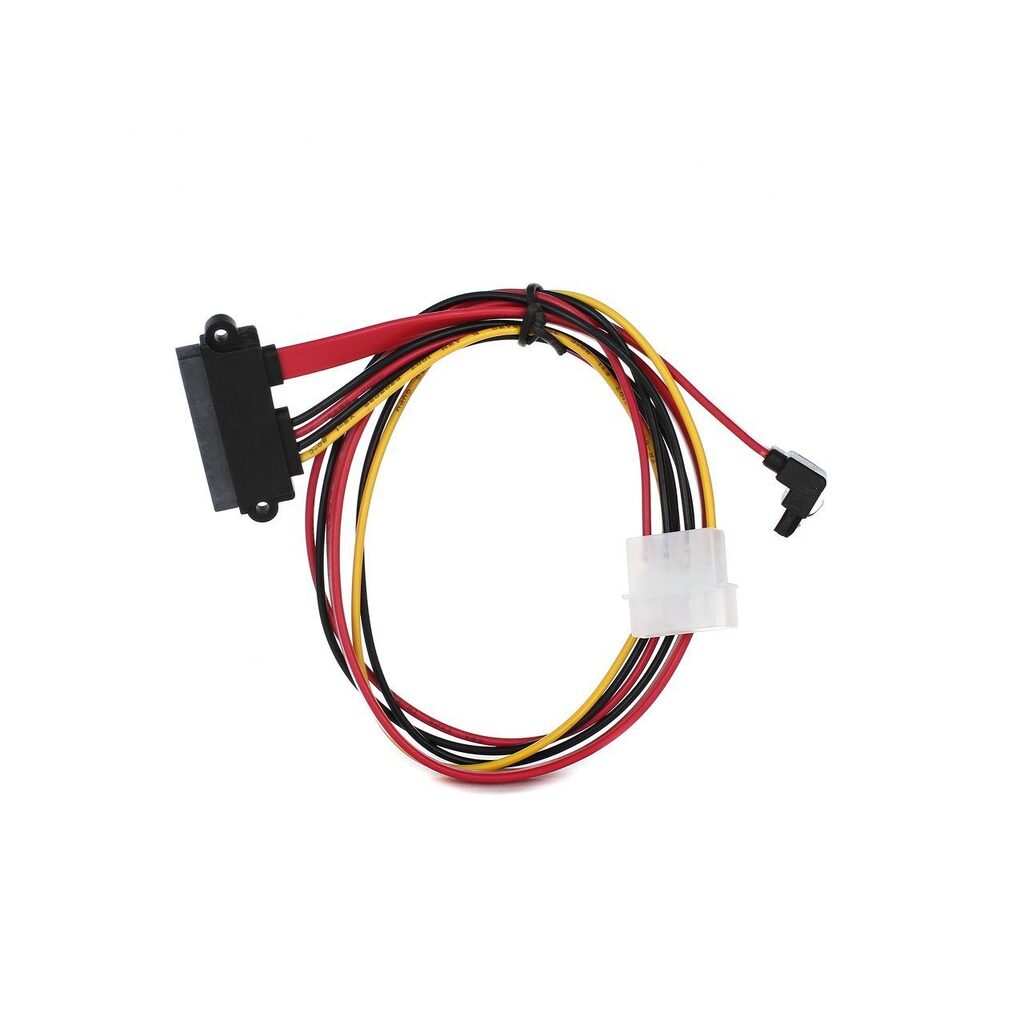 Переходник VCOM molex+SATA/SATA, 15pin+7pin, длина - 45см, питание - 15см VHC7702