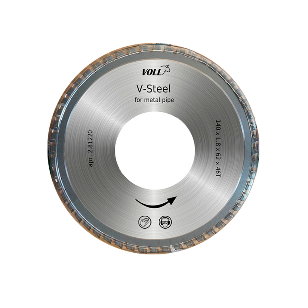 Отрезной диск V-Steel (140x1.8x62 мм; 46T) для электрического трубореза V-CUT 270E/400Е VOLL 2.81220
