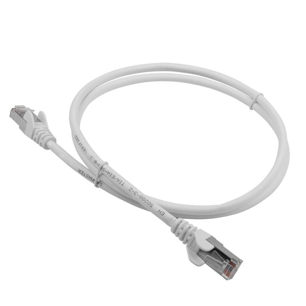 Патч-корд LANMASTER RJ45 - RJ45, 4 пары, FTP, категория 5е, 10 м, белый, LSZH, LAN-PC45/S5E-10-WH