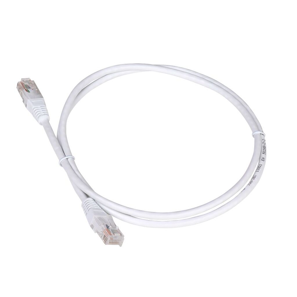 Патч-корд RJ45 - RJ45, 4 пары, UTP, категория 5е, 15 м, белый, TWT-45-45-15-WH