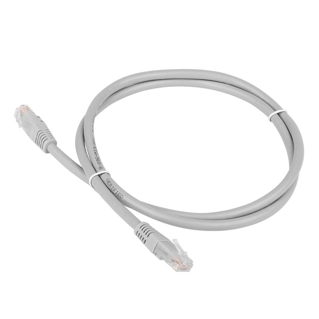 Патч-корд RJ45 - RJ45, 4 пары, FTP, категория 6, 1.5 м, серый, TWT-45-45-1.5/S6-GY