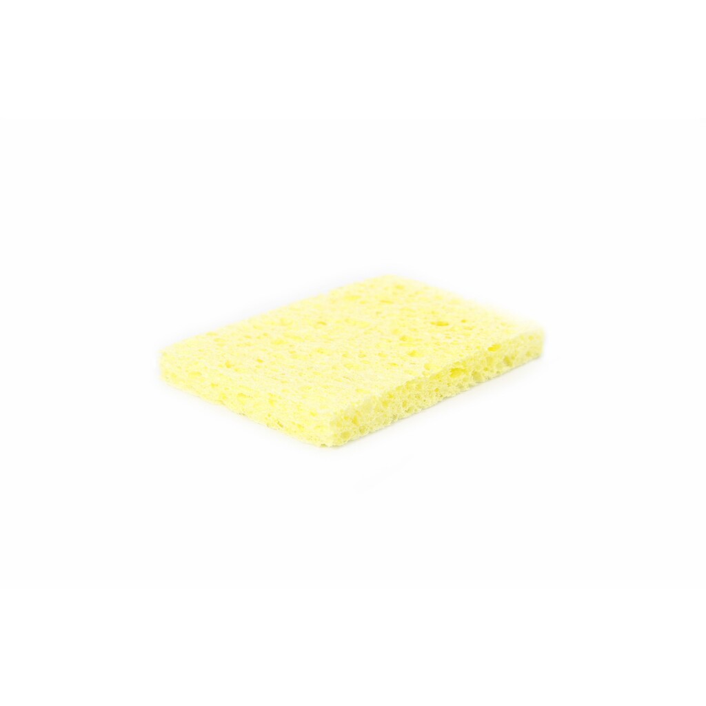 Губка желтая для очистки жал паяльников (80x50 мм) ELEMENT 11108