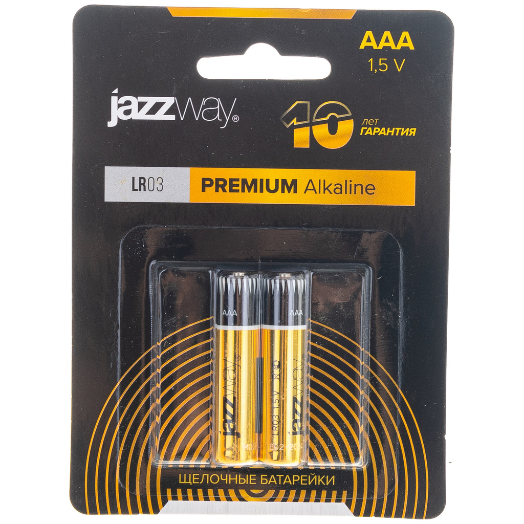 Алкалиновая батарейка JazzWay LR03 PREMIUM Alkaline BL-2 5026865