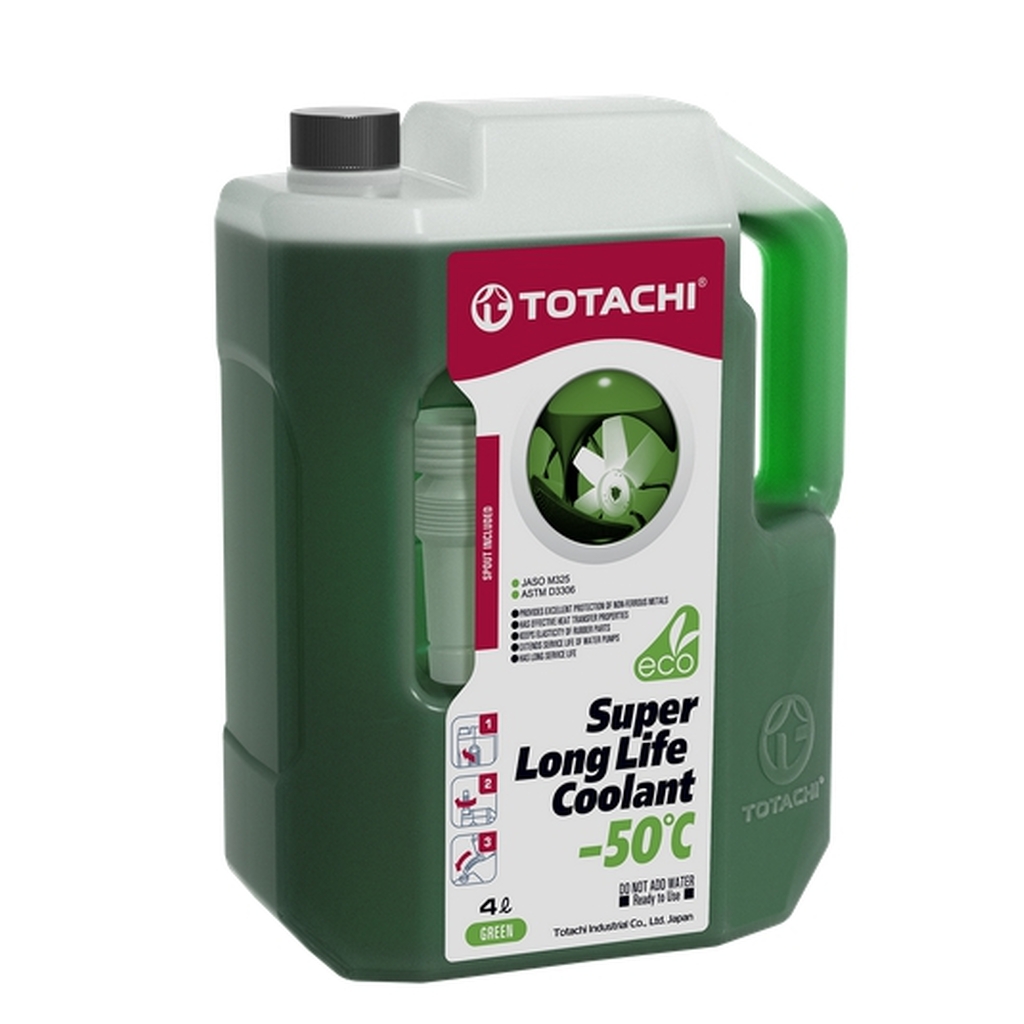 Охлаждающая жидкость TOTACHI SUPER LLC Green -50C 4л 4589904520624