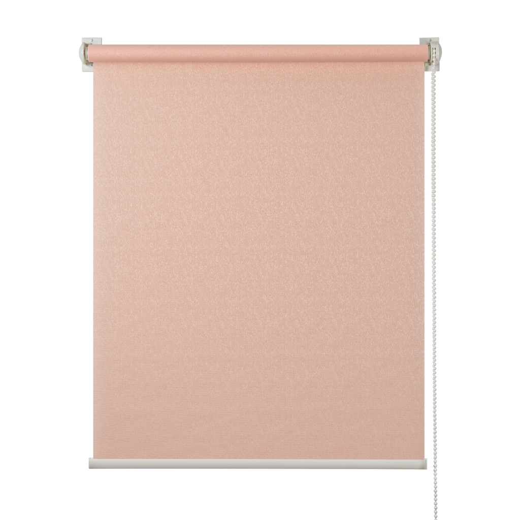 Рулонная штора ПраймДекор жаккард миниролло, светло-розовый, 52х170 см 3052014
