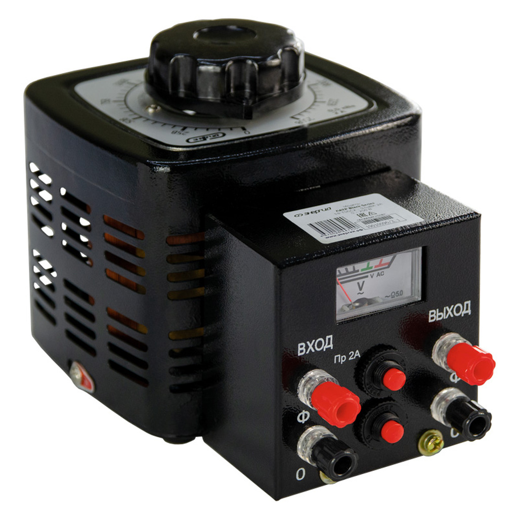 Лабораторный автотрансформатор Энергия ЛАТР Black Series 1Ф TDGC2-0.5кВА 2А Е0102-0105