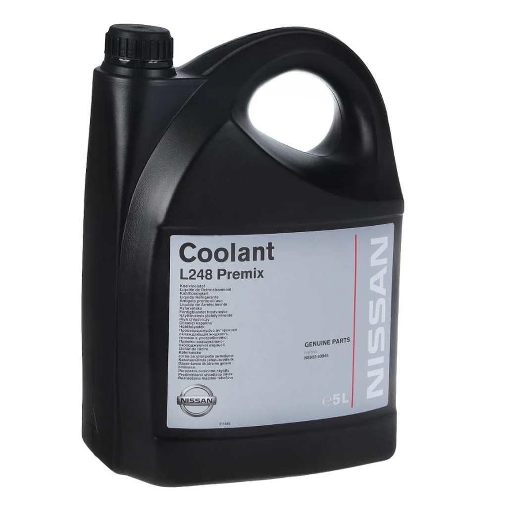 Антифриз Nissan COOLANT PREMIX L248, 5Л, KE90299945 KE902-99945