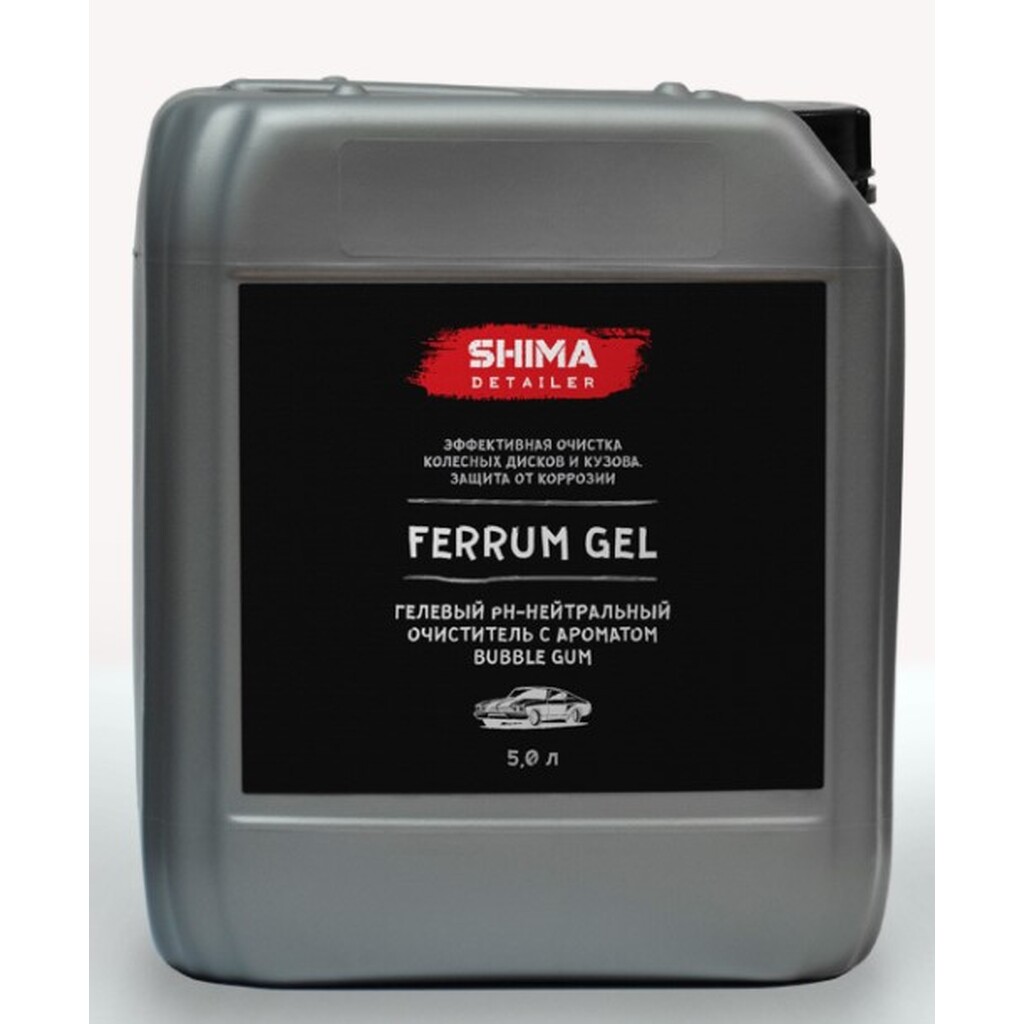 Гелевый pH-нейтральный очиститель SHIMA DETAILER FERRUM GEL bubble gum 5 л BUBBLE GUM 4634444147838