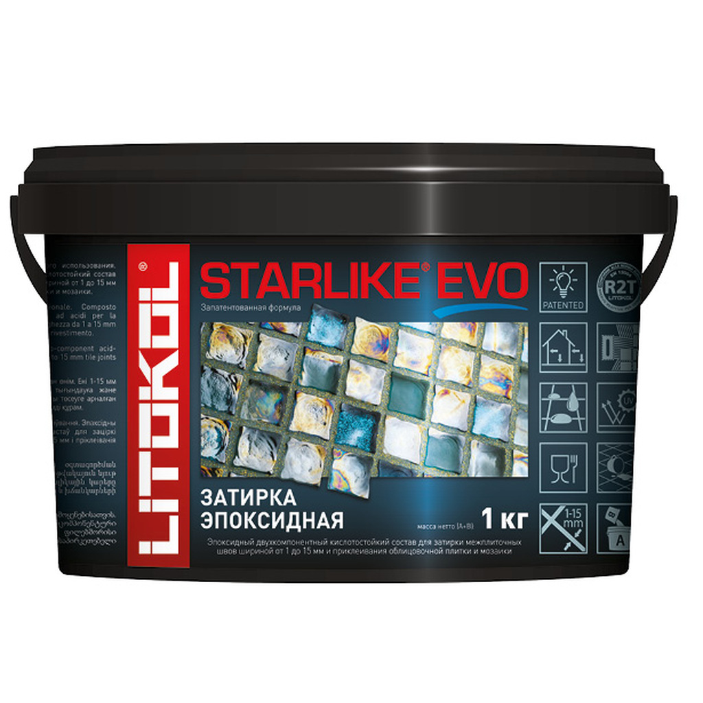 Эпоксидный состав для укладки и затирки мозаики LITOKOL STARLIKE EVO S.205 TRAVERTINO 485230002