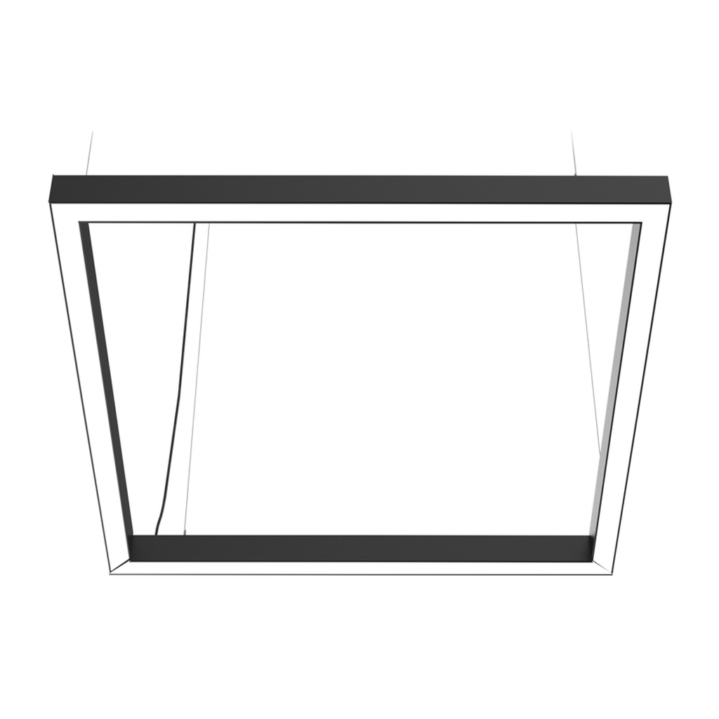 Светильник DIODEX Led, Микко Квадр, 140Вт, 3000К, опал, черный, 1-10 4603789793949