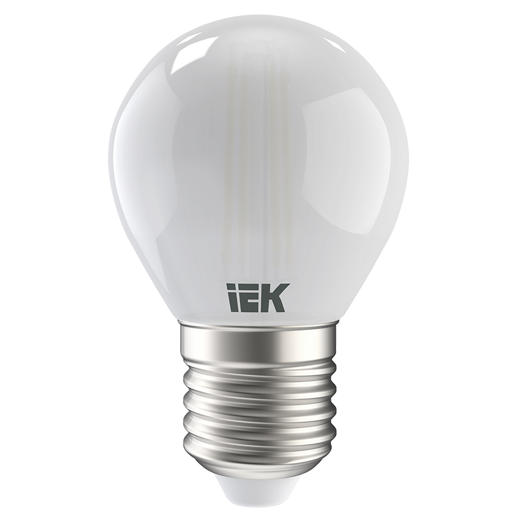 Лампа IEK серия 360, LED, G45, шар матовый, 7вт, 230В, 3000К, E27 LLF-G45-7-230-30-E27-FR