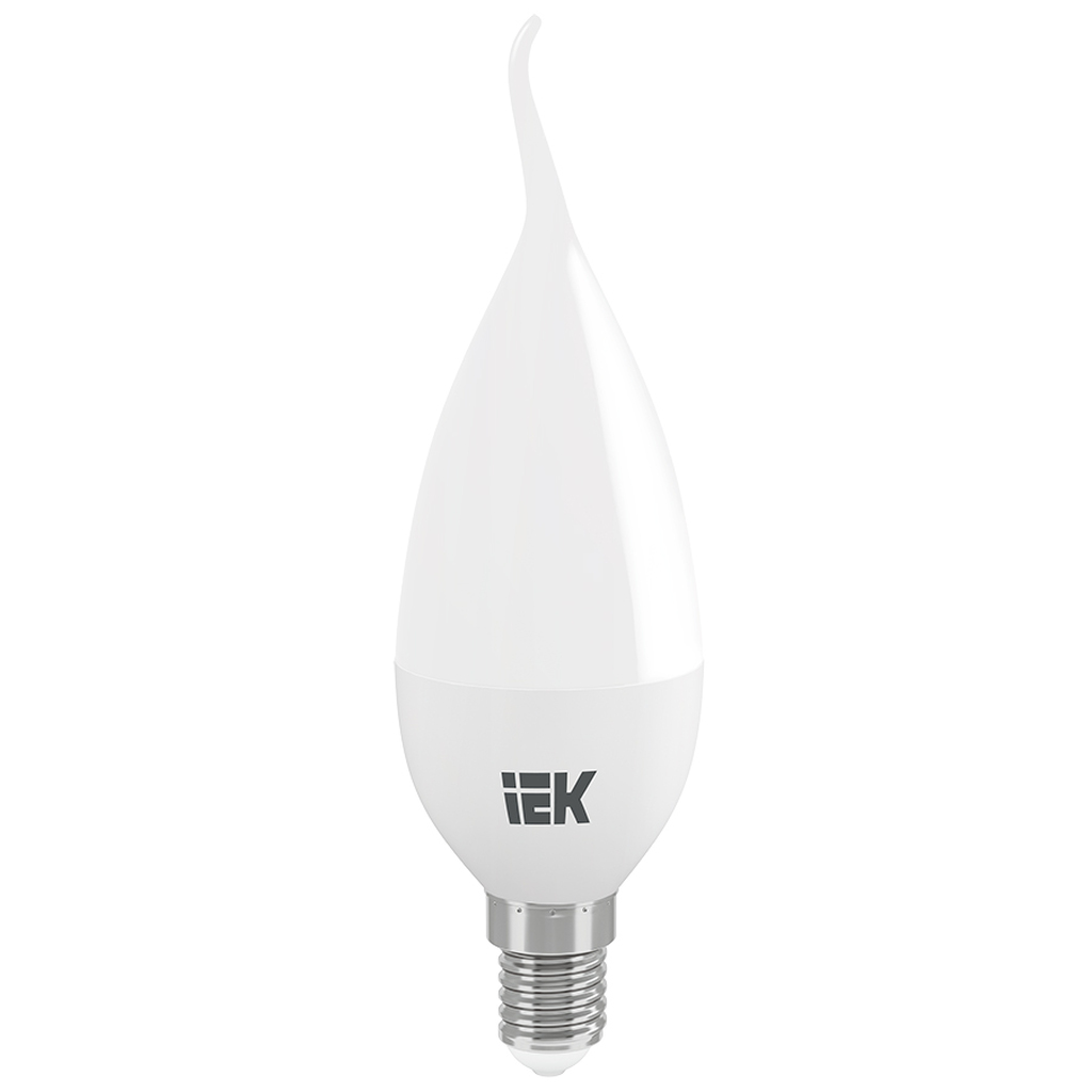 Лампа IEK LED CB35, свеча на ветру, 7вт, 230В, 4000К, E14 LLE-CB35-7-230-40-E14