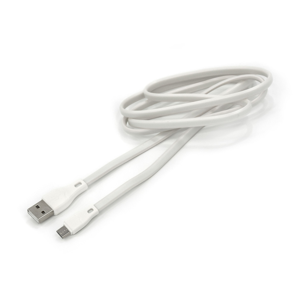 USB-кабель AM-microBM BYZ 1.2 метра, 2.1A, ПВХ, белый, 23750-BL-625W