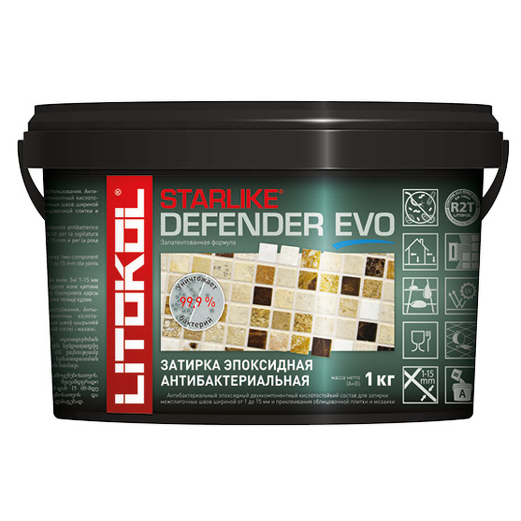 Эпоксидный состав для укладки мозаики LITOKOL STARLIKE Defender EVO S.410 VERDE SMERALDO 485750002