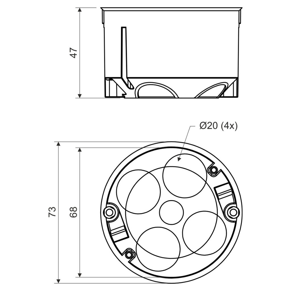 Подрозетник чертеж dwg