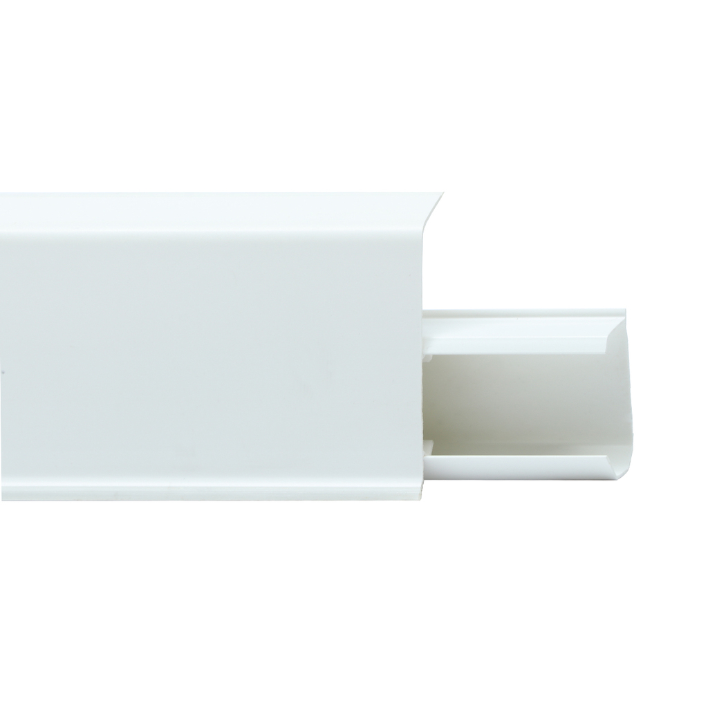 Плинтус со съемной панелью, Белый Матовый, 55 мм, 2,2 м QUADRO 552 Winart 05.20.552.001