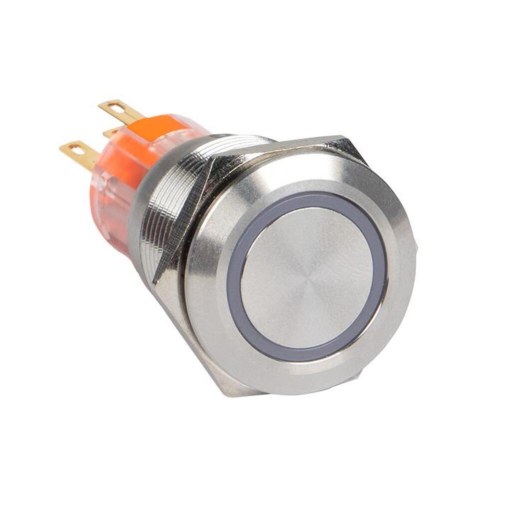 Кнопка EKF S-Pro67, 19 мм, с фикс., с красной подсветкой, 24В, PROxima s-pro67-212