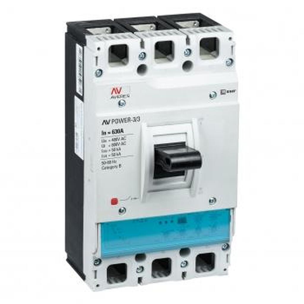 Автоматический выключатель EKF AV POWER-3/3, 630А, 50kA, ETU2.0,  mccb-33-630-2.0-av