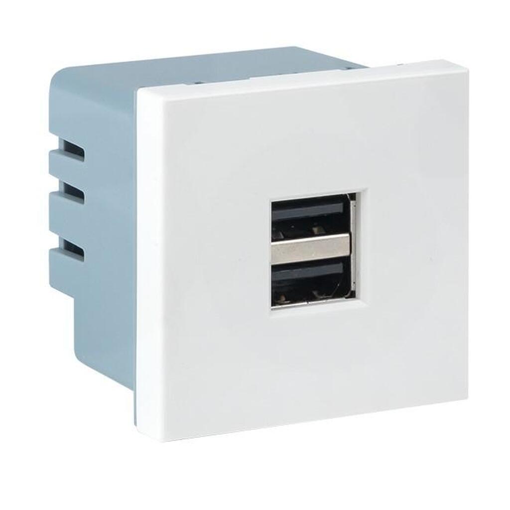 Розетка USB EKF сила тока 2.1А без индикатора E2MR2-20USB-10