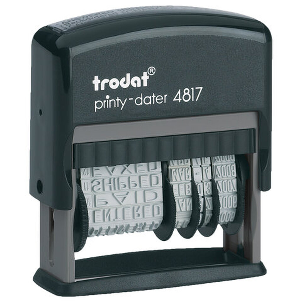Датер TRODAT 4817 PRINTY с 12 бухгалтерскими терминами высота даты 3.8 мм 80701