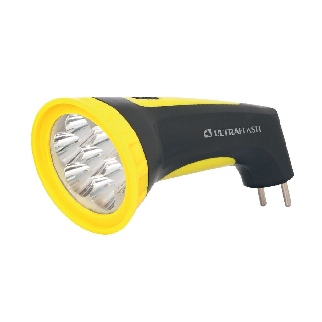 Светодиодный фонарь ULTRAFLASH LED3807M Аккумуляторный фонарь черный/желтый