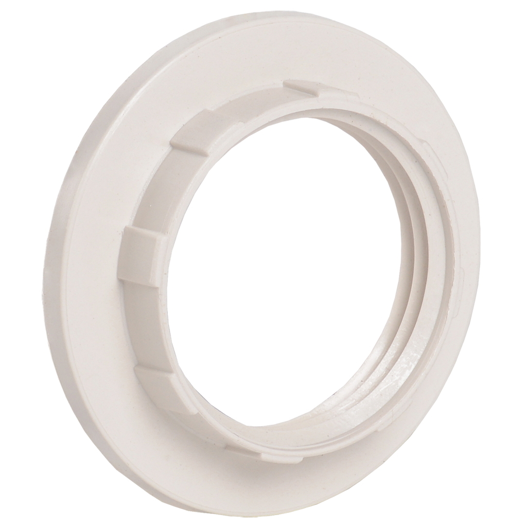Абажурное кольцо IEK КП14-К02, пластик, Е14, белый, индивидуальный пакет EKP20-01-02-K01