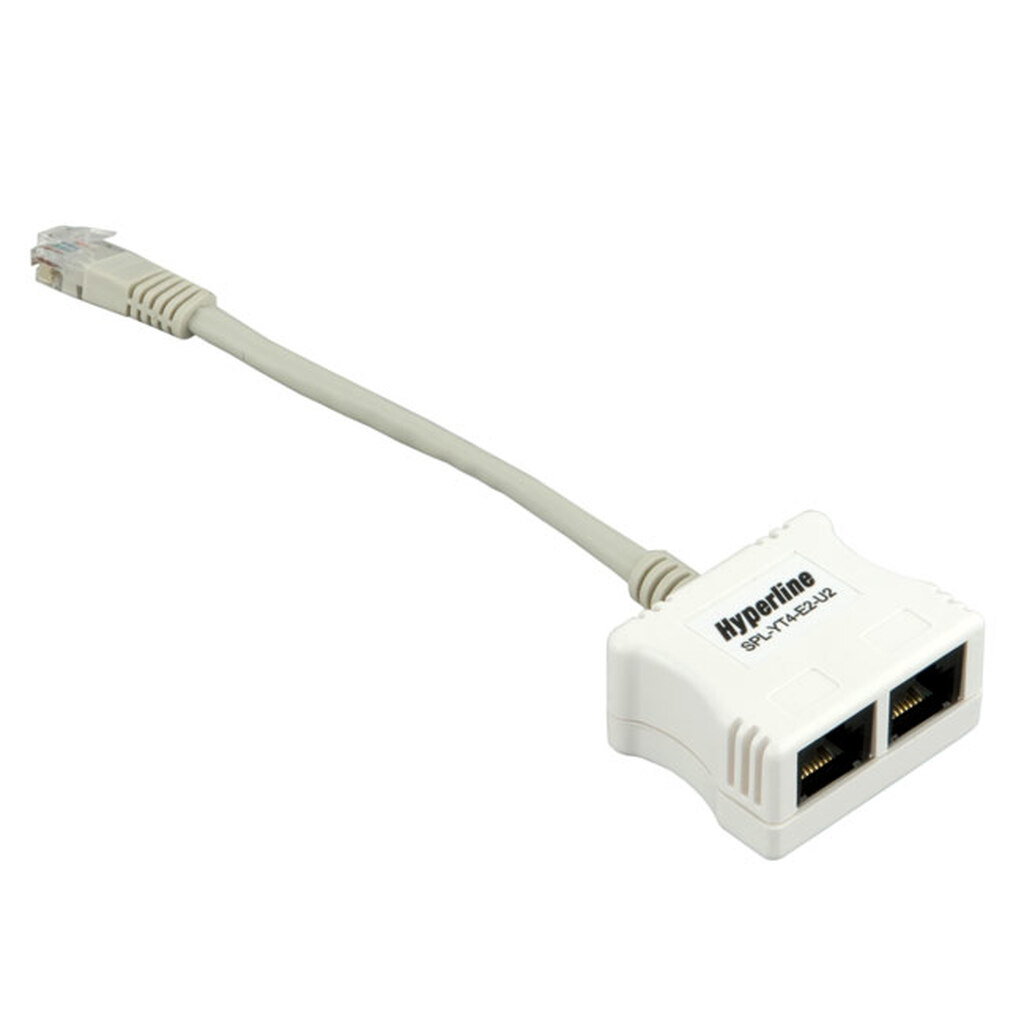 Разветвитель Hyperline SPL-YT4-E2-U2 RJ-45 4Pr.T568A/T568B 2Pr.10BASE + 2Pr.USOC 34526