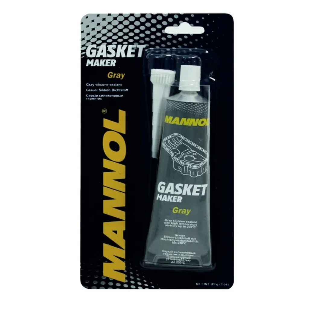 Силиконовый герметик MANNOL Gasket Maker Gray от -40С до +230С, серый, 85 г 2417
