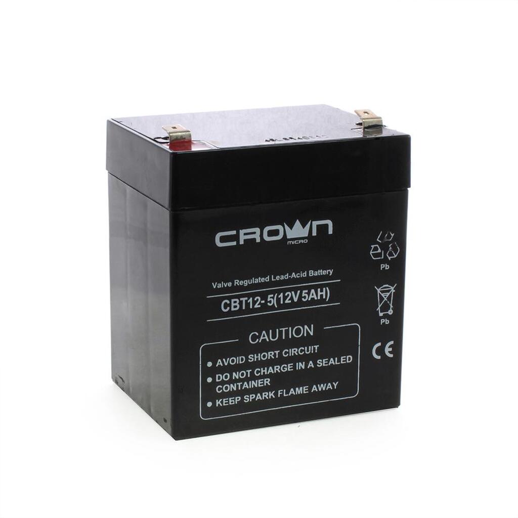 Аккумулятор СВТ-12-5 (5.0 Ач; 12 В) CROWN