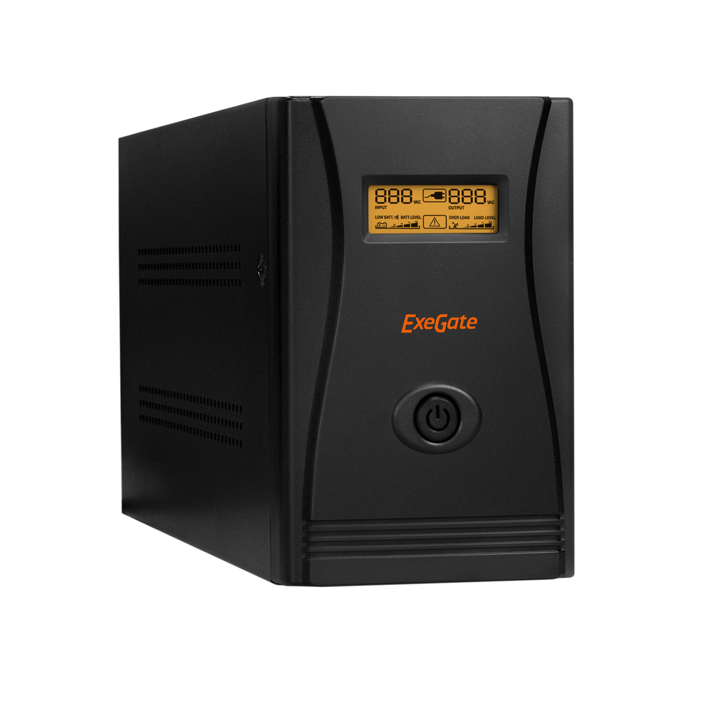 Источник бесперебойного питания ExeGate SpecialPro Smart LLB-2200.LCD.AVR.EURO.RJ.USB <2200VA/1300W, LCD, AVR, 4евро, RJ45/11, USB> 285531