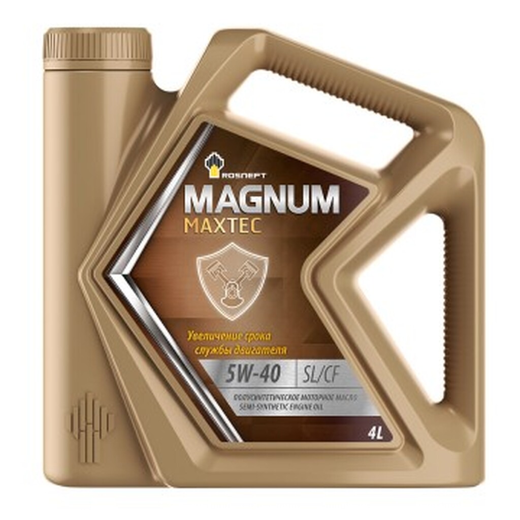 Моторное масло РОСНЕФТЬ Magnum Maxtec 5W-40 SL-CF п-синт. кан. 4 л 40814642