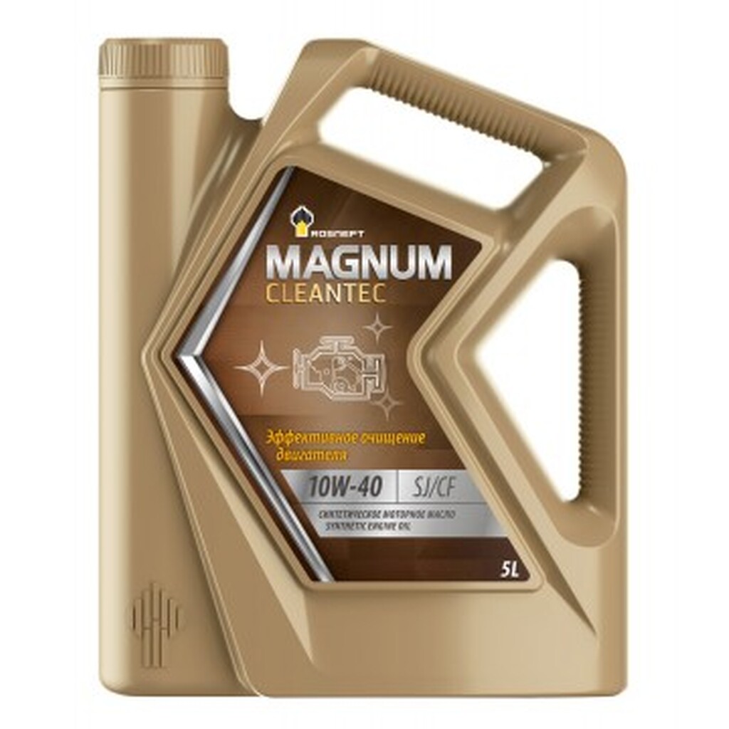 Моторное масло РОСНЕФТЬ Magnum Cleantec 10W-40 SJ-CF синт. кан. 5 л 40810050